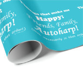 Autoharp macht mich glücklich geschenkpapier (Rolleneckpunkt)