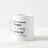 Autoharp macht mich glücklich kaffeetasse (Vorderseite Links)