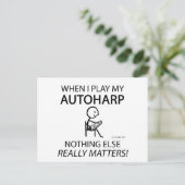 Autoharp Nichts Wichtiges Postkarte (Stehend Vorderseite)