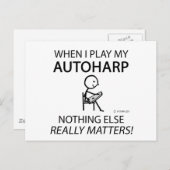 Autoharp Nichts Wichtiges Postkarte (Vorne/Hinten)
