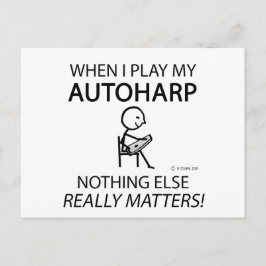 Autoharp Nichts Wichtiges Postkarte