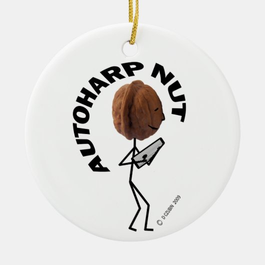 Autoharp Nut! Keramikornament (Vorne)