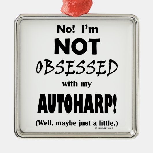 Autoharp Ornament Aus Metall (Vorne)