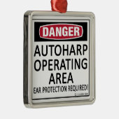 Autoharp Silbernes Ornament (Rechts)