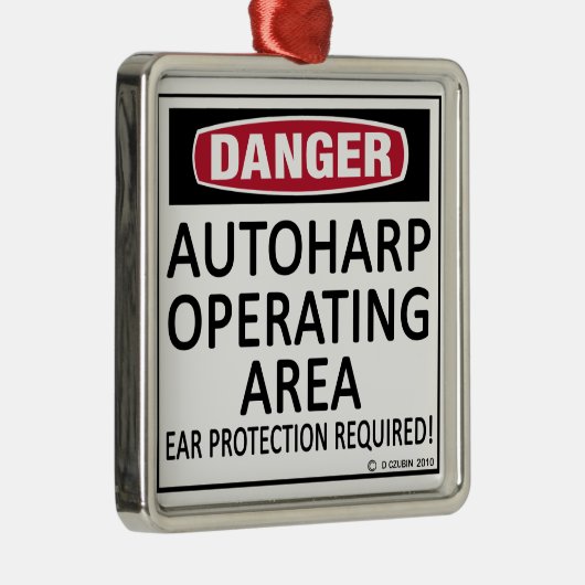 Autoharp Silbernes Ornament (Rechts)