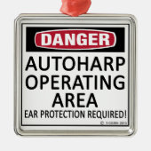 Autoharp Silbernes Ornament (Vorne)