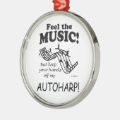 Autoharp spürt die Musik Ornament Aus Metall (Links)