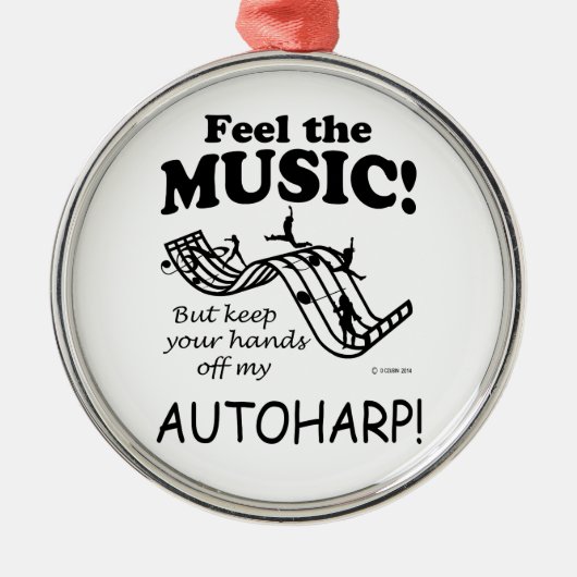 Autoharp spürt die Musik Ornament Aus Metall (Vorne)