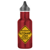 Autoharp-Zone betreten Edelstahlflasche (Links)