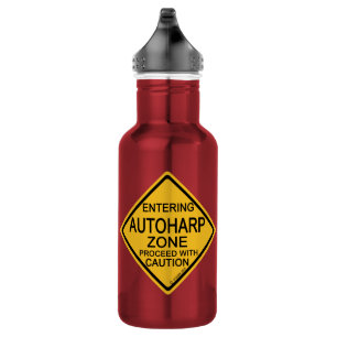 Autoharp-Zone betreten Edelstahlflasche