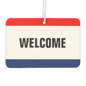 Autohaus Begrüßung Werbeaktion individuell anpassb Autolufterfrischer (Rückseite)