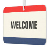 Autohaus Begrüßung Werbeaktion individuell anpassb Autolufterfrischer (Links)