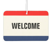 Autohaus Begrüßung Werbeaktion individuell anpassb Autolufterfrischer (Vorderseite)