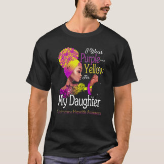 Autoimmun-Hepatitis-Bewusstseins Mädchen Gelb Für  T-Shirt