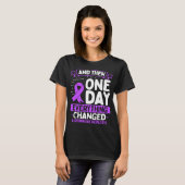 Autoimmune Hepatitis Awareness  Warrior Ribbon T-Shirt (Vorne ganz)
