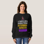 Autoimmune Hepatitis Survivor Warrior 11 Sweatshirt (Vorne ganz)