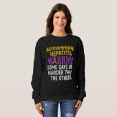 Autoimmune Hepatitis Survivor Warrior 16 Sweatshirt (Vorne ganz)