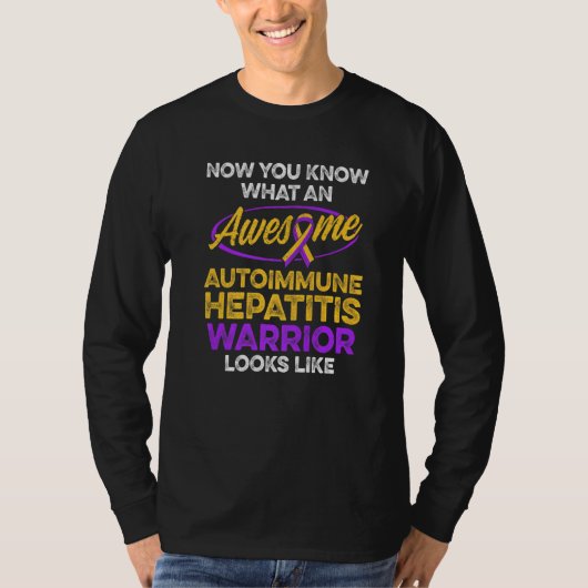Autoimmune Hepatitis Survivor Warrior 24 T-Shirt (Vorderseite)