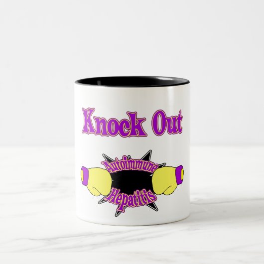 Autoimmune Hepatitis Zweifarbige Tasse (Mittel)