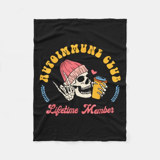 Autoimmunerkrankung Sensibilisierung für Autoimmun Fleecedecke (Vorderseite)