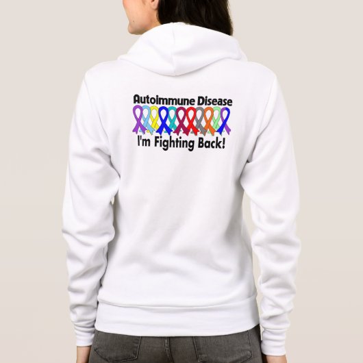 Autoimmunes Bewusstsein, das ich bekämpfe Hoodie (Rückseite)