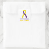 Autoimmunhepatitis Advocate Weißer Aufkleber (Tasche)