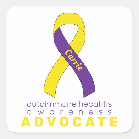 Autoimmunhepatitis Advocate Weißer Aufkleber (Vorderseite)