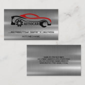 Autokar | Metallische Visitenkarte (Vorne/Hinten)