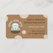 Autokinderlehrer Brown Business Cards Visitenkarte (Vorderseite)