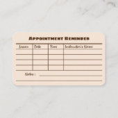 Autokinderlehrer Brown Business Cards Visitenkarte (Rückseite)