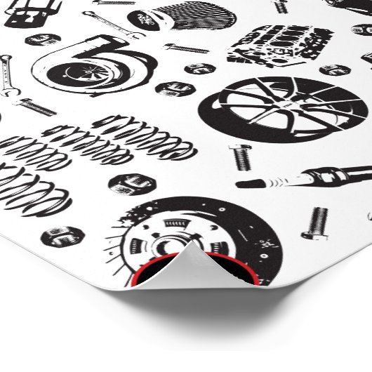 Autokinderposter Poster (Ecke)