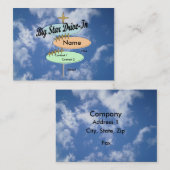 Autokino-Visitenkarte Visitenkarte (Vorne/Hinten)