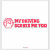 Autokollants 'Meine Autofahrerschütterung auch mic Aufkleber (Blatt)
