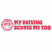 Autokollants 'Meine Autofahrerschütterung auch mic Aufkleber (Vorderseite)