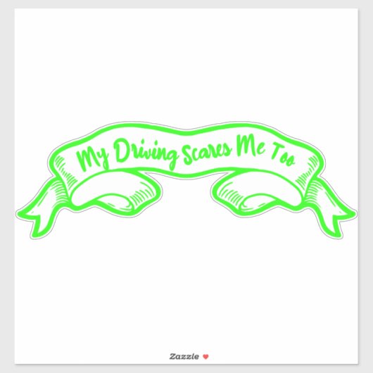 Autokollants 'Meine Autofahrerschütterung auch mic Aufkleber (Blatt)