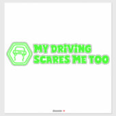 Autokollants 'Meine Autofahrerschütterung auch mic Aufkleber