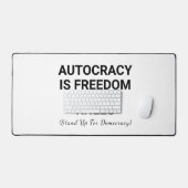 Autokratie ist Freiheit auf den Knien Schreibtischunterlage (Tastatur & Maus)