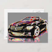 Autokunst Postkarte (Vorne/Hinten)