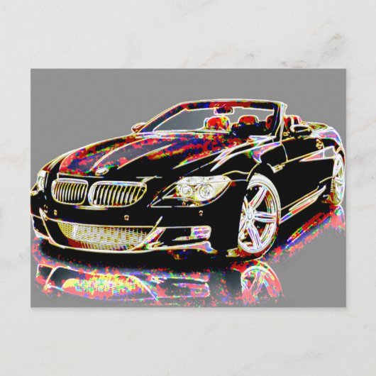 Autokunst Postkarte (Vorderseite)