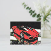 Autokunst Postkarte (Stehend Vorderseite)