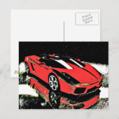 Autokunst Postkarte (Vorne/Hinten)