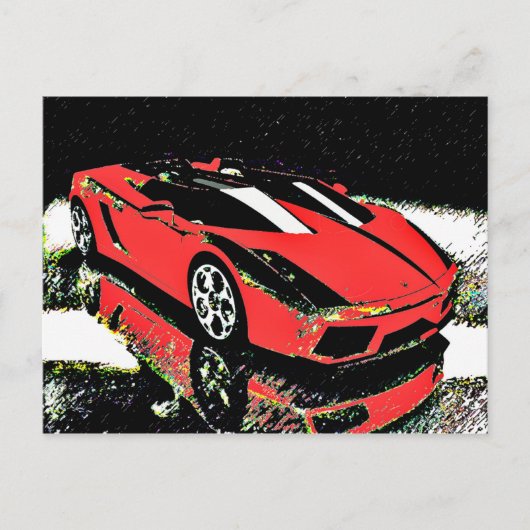 Autokunst Postkarte (Vorderseite)