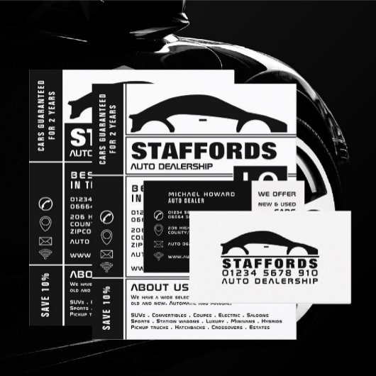 Autologo, Auto-Händler Visitenkarte