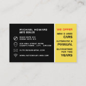 Autologo, Auto-Händler Visitenkarte (Rückseite)