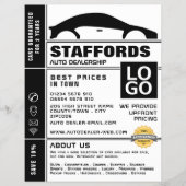 Autologo, Werbung für den Vertrieb von Auto Flyer (Vorne)