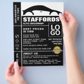 Autologo, Werbung für den Vertrieb von Auto Flyer (Hand)