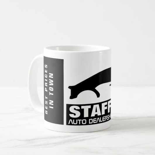 Autologo, Werbung für den Vertrieb von Auto Kaffeetasse (Vorderseite Links)