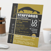 Autologo, Werbung für den Vertrieb von Auto Sockelschild (In Situ)