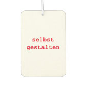 Autolufterfrischer  selbst gestalten (Vorderseite)