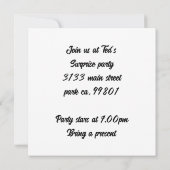 Automat gefüllt mit Teddybären Einladung (Rückseite)